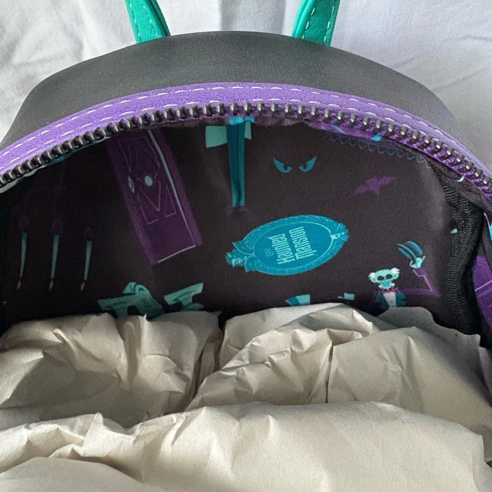 The Haunted Mansion Madame Leota Loungefly Backpack New With Tags - Picture 5 of 5